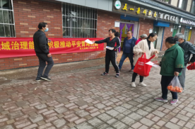 城中区南川东路街道组织开展社会治理暨平安建设宣传活动